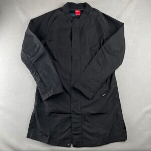 Nike‎ FC Vitoria Jacket Black Long Bomber Style Football Rain Coat Chic Mens S